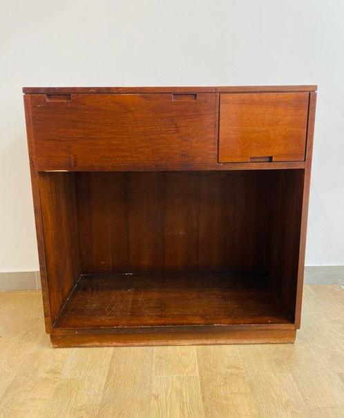 Drankkast - Teak - Mobiele container bar, Antiek en Kunst, Kunst | Designobjecten