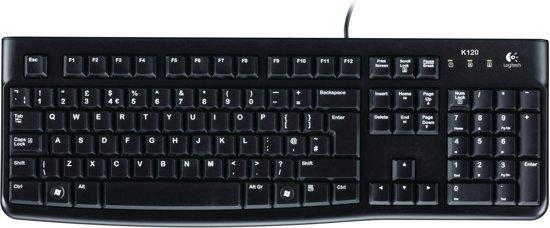 Logitech K120 - Toetsenbord - Qwerty (Computer & Netwerk), Computers en Software, Muizen, Nieuw, Verzenden