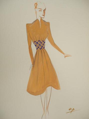 Pierre Cardin (1922), Attribué à - La Parisienne: Robe chic