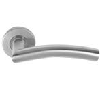 Differnz Essence deurklink boog op rond rozet mat chroom, Nieuw