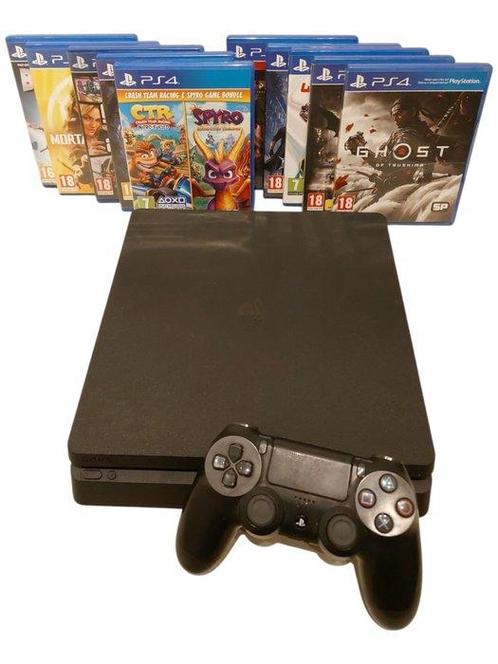 Sony - Playstation 4 (PS4) - Slim 1TB + 10 Topgames - NO, Games en Spelcomputers, Spelcomputers | Overige Accessoires