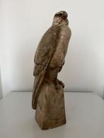 Hertel - sculptuur, Marble Falcon - 33.5 cm - Glas, Marmer -