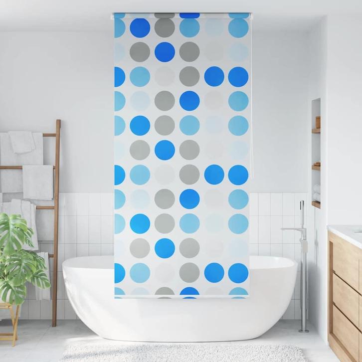 vidaXL Rolgordijn voor douche 100x240 cm cirkel, Huis en Inrichting, Badkamer | Badtextiel en Accessoires, Nieuw, Verzenden