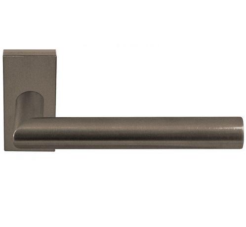 Deurklink Evi op rechthoekig rozet brons, Doe-het-zelf en Bouw, Hang- en Sluitwerk, Klink of Kruk, Nieuw, Overige materialen