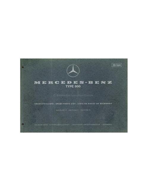 1970 MERCEDES BENZ 600 ONDERDELENLIJST DUITS ENGELS FRANS, Autos : Divers, Modes d'emploi & Notices d'utilisation