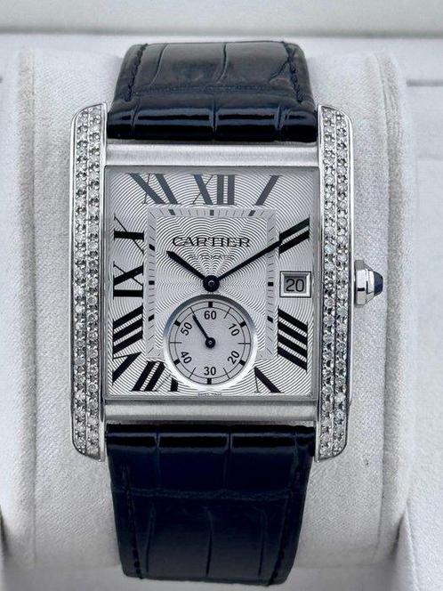 Cartier - Tank MC Automatic Diamond - 3589 - Heren -, Handtassen en Accessoires, Horloges | Heren