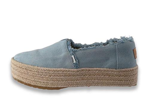Toms Instappers in maat 37 Blauw | 5% extra korting, Kleding | Dames, Schoenen, Blauw, Zo goed als nieuw, Instappers, Verzenden