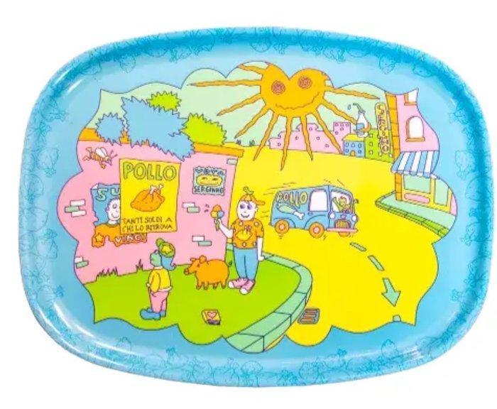 Alessi - Sergio Cascavilla - Dienblad - comix - melamine -, Antiek en Kunst, Antiek | Meubels | Stoelen en Sofa's