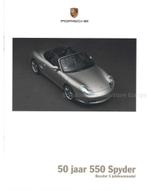 2004 PORSCHE BOXSTER S 50 JAAR 550 SPYDER BROCHURE NEDERLA.., Ophalen of Verzenden, Nieuw