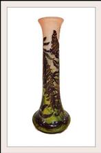Emile Gallé - Vaas - Glas - Vaas Art Nouveau - H. 78 cm, Antiek en Kunst