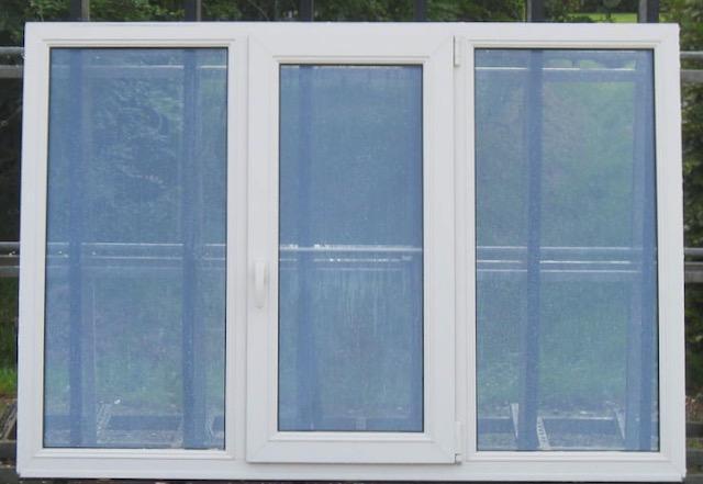 pvc ram , chassis , venster 186 x 129 creme ral 9001, Doe-het-zelf en Bouw, Raamkozijnen en Schuifdeuren, Inclusief glas, Gebruikt