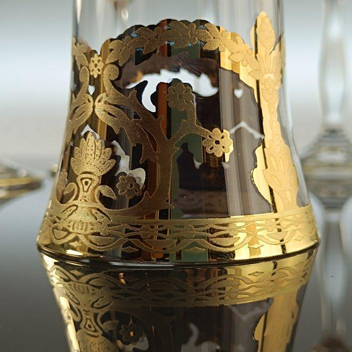 SECOLOVENTESIMO - Champagne fluitje (6) - Angela Venice Gold, Antiek en Kunst, Antiek | Meubels | Tafels