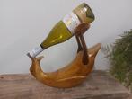 Statue, the drunk duck - 29 cm - Bois