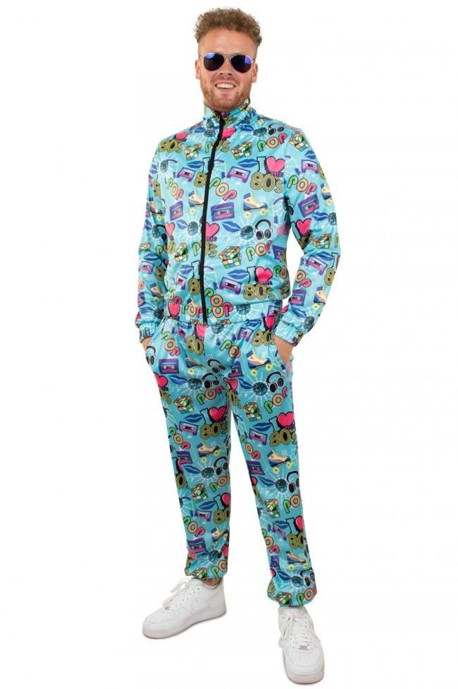Trainingspak I Love The 80 Heren, Kleding | Heren, Carnavalskleding en Feestkleding, Nieuw, Verzenden