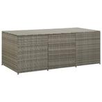 vidaXL Tuinbox 180x90x75 cm poly rattan grijs