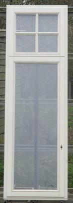 afrormosia houten raam , chassis 76 x 237  creme, Raamkozijn, Ophalen of Verzenden, Zo goed als nieuw, 75 tot 150 cm