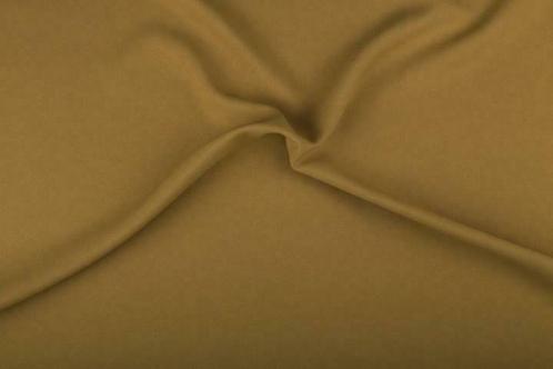 Bi-stretch stof camel bruin - Polyester stof 50m op rol, Hobby & Loisirs créatifs, Tissus & Chiffons, Enlèvement ou Envoi