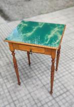 Table dappoint - Hêtre, Verre - piano en verre émeraude