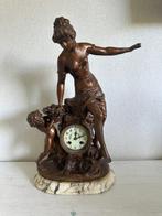 Pendule de cheminée - L. & F. Moreau - Art nouveau Marbre,, Antiek en Kunst