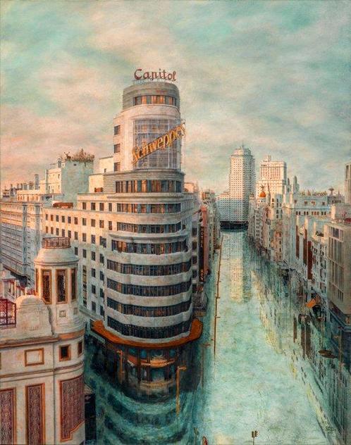 Carlos Arriaga - La Gran Ría 4, Antiek en Kunst, Kunst | Schilderijen | Modern