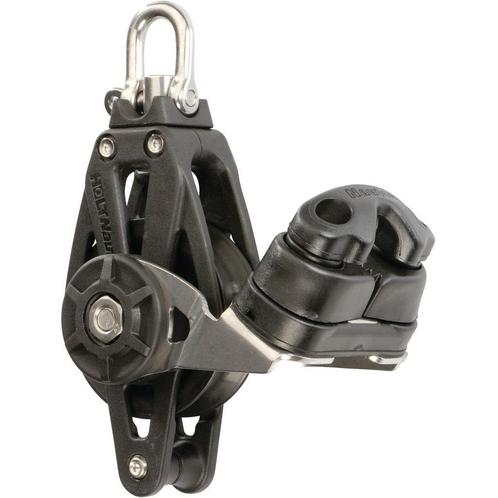 Nautos 45mm Blok met Hondsvot Wartel en Klem, Watersport en Boten, Accessoires en Onderhoud, Nieuw, Ophalen of Verzenden