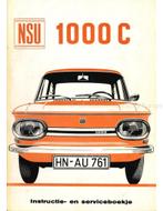 1968 NSU 1000 C / TT INSTRUCTIEBOEKJE NEDERLANDS, Autos : Divers, Modes d'emploi & Notices d'utilisation, Ophalen of Verzenden