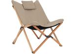 Bo-Camp Wembley - Relaxstoel - Luxe gepolsterd - Beige, Caravans en Kamperen, Verzenden, Zo goed als nieuw
