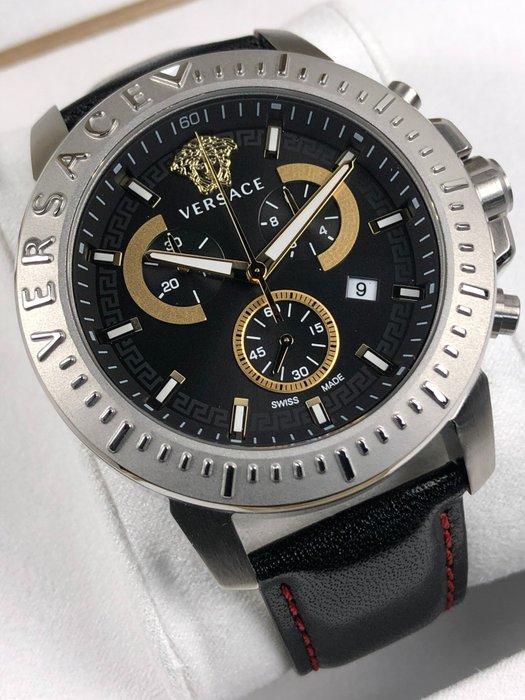 Versace - New Chrono Chronograph - Zonder Minimumprijs -, Handtassen en Accessoires, Horloges | Heren