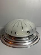 Lamp - Elegante Vintage Art Deco Glazen Plafondlamp - Glas,, Antiek en Kunst