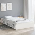 vidaXL Bedframe massief hout wit 90x200 cm, Huis en Inrichting, Slaapkamer | Bedden, Verzenden, Nieuw