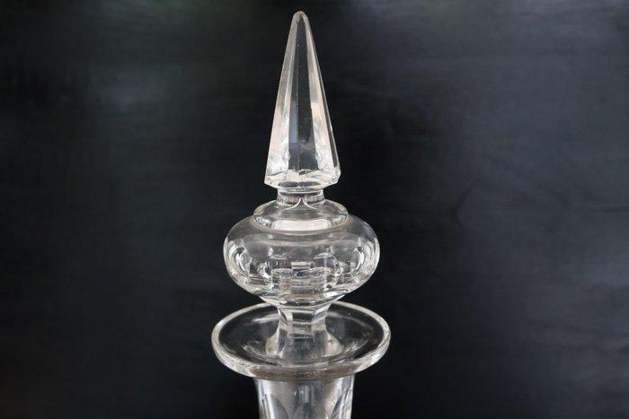 Karaf - Kristal - Footed decanter, Antiek en Kunst, Antiek | Glaswerk en Kristal