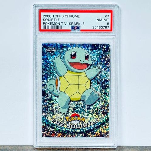 Pokémon Graded card - SPARKLE - Squirtle #7 - 2000 Topps, Hobby en Vrije tijd, Verzamelkaartspellen | Pokémon