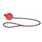 Balle avec corde en mousse ø 6 cm - coloris assortis, Nieuw