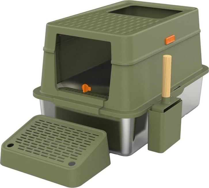 Cellavi Kattenbak RVS - Geschikt voor Grote en Kleine Katten, Dieren en Toebehoren, Kattenbakken, Nieuw, Verzenden