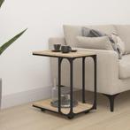 vidaXL Bijzettafel met wieltjes 50x35x55,5 cm hout sonoma, Huis en Inrichting, Tafels | Bijzettafels, Verzenden, Nieuw
