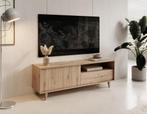 Meubella TV-Meubel Fuzeta eiken 152 cm, Huis en Inrichting, Overige materialen, Verzenden, 150 tot 200 cm, Nieuw
