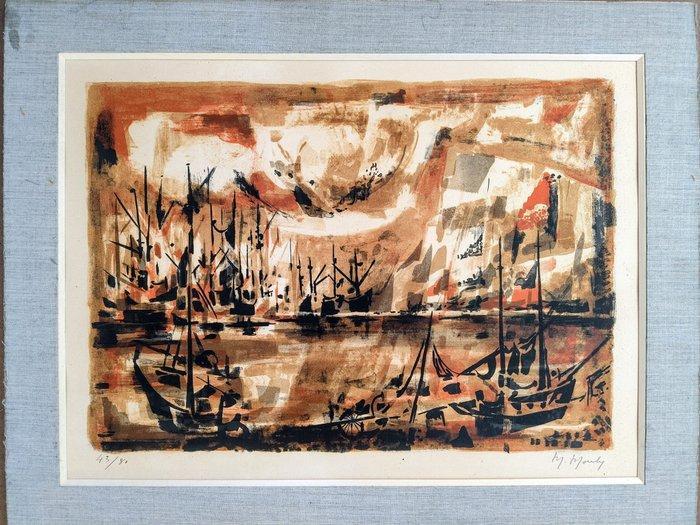 Franse school (XX) - Marcel Mouly – Lithographie originale,, Antiek en Kunst, Antiek | Overige Antiek