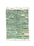 Marokkaanse groene Berber Beni Ourain tapijt 150x200 cm,, Huis en Inrichting, Stoffering | Tapijten en Vloerkleden, Nieuw