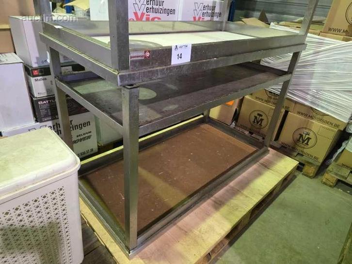 Inox werktafels (2x) waaronder DIAMOND, Huis en Inrichting, Keuken | Keukenbenodigdheden, Ophalen