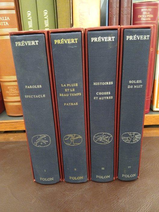 Jacques Prévert - Œuvres illustrés par Folon - 1982, Antiquités & Art, Antiquités | Livres & Manuscrits