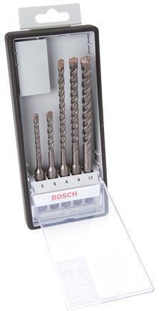 Bosch 5-Piece SDS-Plus Hammer Drill Bit Set 5 - 10 mm, Bricolage & Construction, Outillage | Outillage à main, Envoi