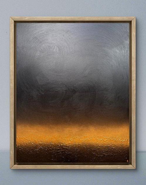 Oscar Bruno -  Black and Gold Stile N43, Antiek en Kunst, Kunst | Schilderijen | Modern