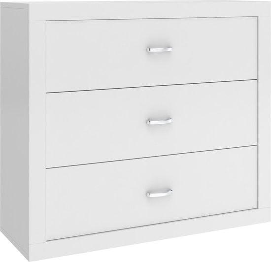 Kinder dressoir -100x89x40 cm - wit - 3 laden, Huis en Inrichting, Slaapkamer | Bedden, Nieuw, Ophalen of Verzenden