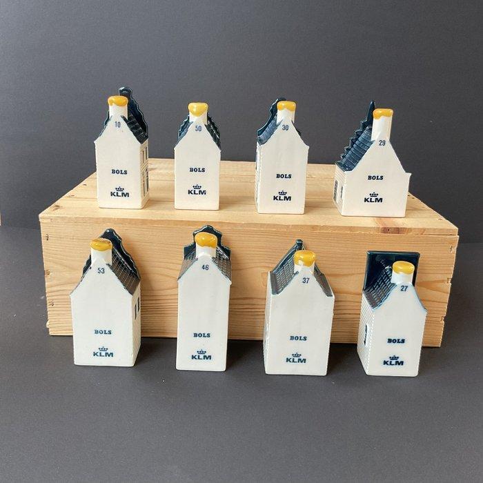 KLM-huisje - Bols - Acht KLM-huizen, Antiek en Kunst, Antiek | Wandborden en Tegels
