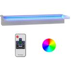 Waterval 60cm RVS met LED - Retour Deal - 60% Korting!, Tuin en Terras, Verzenden, Nieuw, Inox, Waterval
