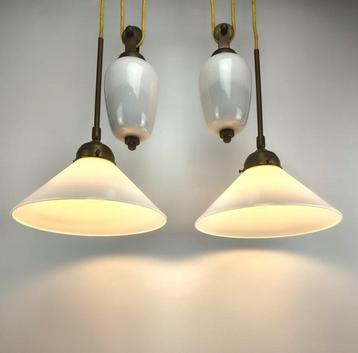 Plafonnier suspendu - Laiton - Lampe exclusive !