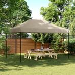 vidaXL Tente de réception pliable escamotable taupe, Tuin en Terras, Partytenten, Verzenden