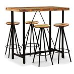 vidaXL Barset massief gerecycled hout 5-delig, Verzenden, Nieuw