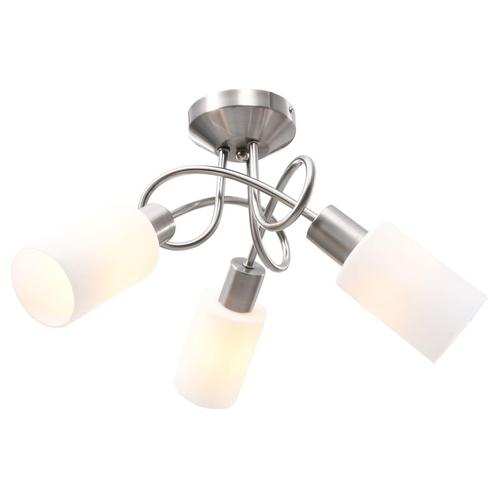 vidaXL Plafondlamp met keramieke cilindervormige kappen, Huis en Inrichting, Lampen | Plafondlampen, Nieuw, Verzenden