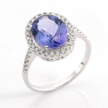 Zonder Minimumprijs - Ring - 18 karaat Witgoud -  3.09ct., Handtassen en Accessoires, Ringen, Nieuw